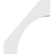 Ekena Millwork 4-in. W x 26-in. D x 30-in. H Westlake Architectural Grade PVC Knee Brace BRCP04X26X30WTL - alternate 5